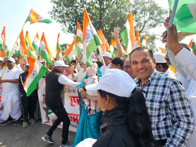 यूनिटी मार्च जिला स्तरीय पदयात्रा 