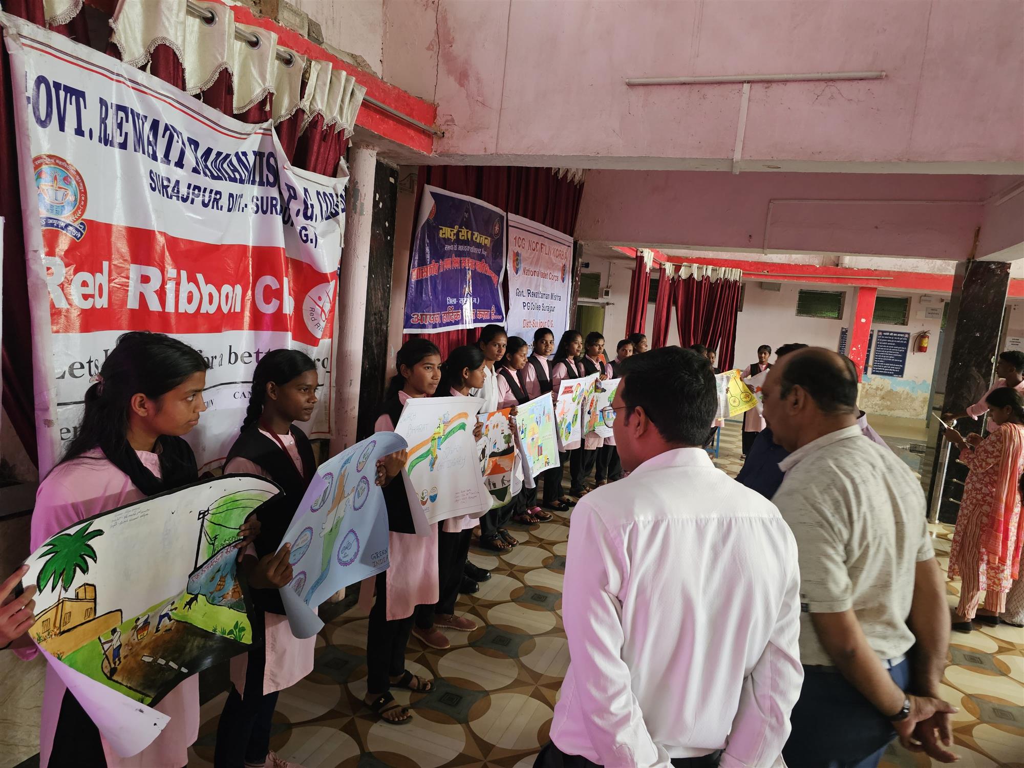 सेवा पखवाडा - 2025 स्वच्छता अभियान पर चित्रकला प्रतियोगिता 